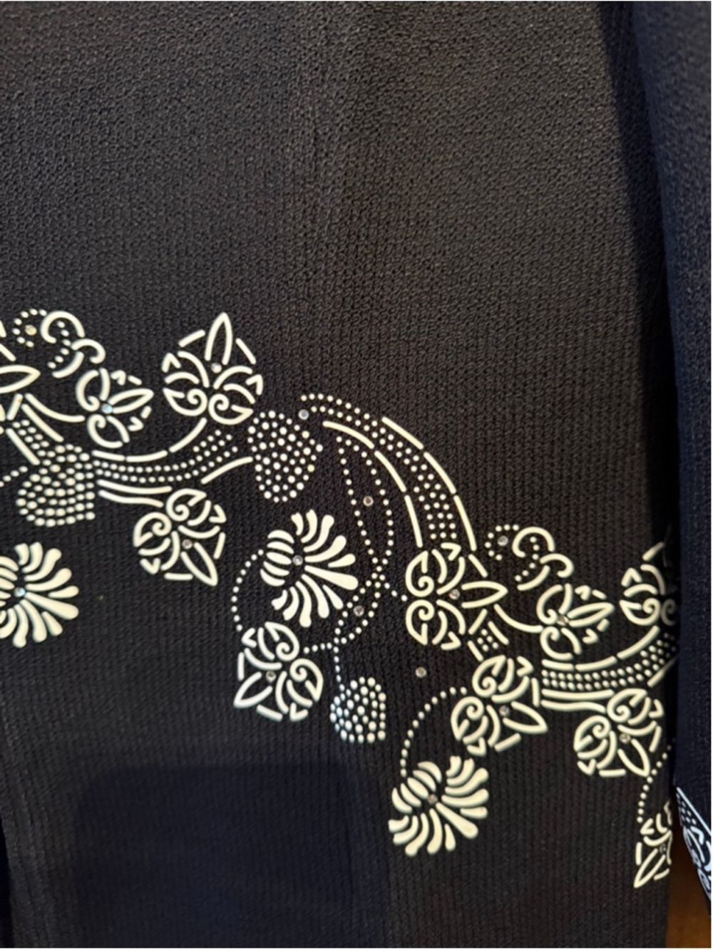 Women's ST. JOHN EVENING Black & White Embellished Blazer Jacket Size 8 - Picture 8 of 11